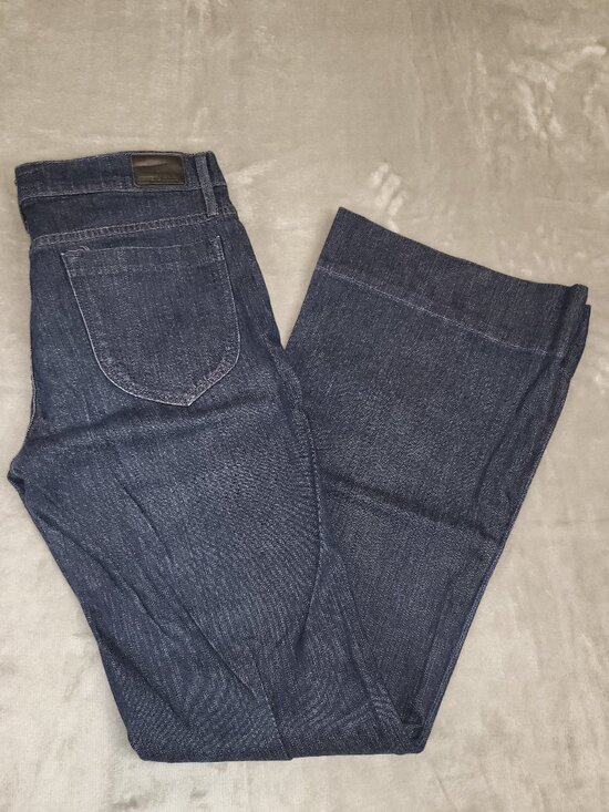 Goldsign Denim - Goldsign Blue Wide Leg Trouser Jeans Women's Size 30 Made in USA Premium Denim